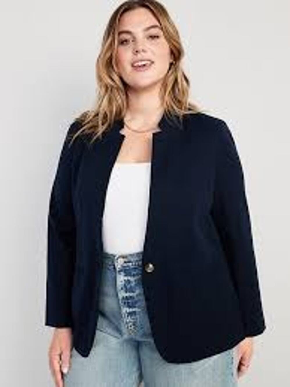 NWT Old Navy Office blazer Jacket Sz XXL TALL blue